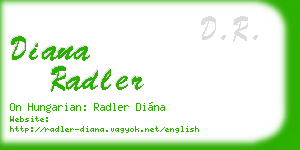 diana radler business card